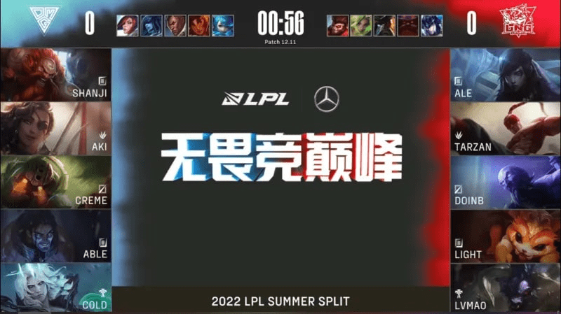OMG 1-0 LNG：死亡玫瑰战场纵横，OMG击败LNG先下一城