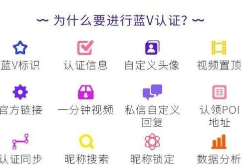 抖音为什么要认证蓝V？蓝V认证有什么好处？