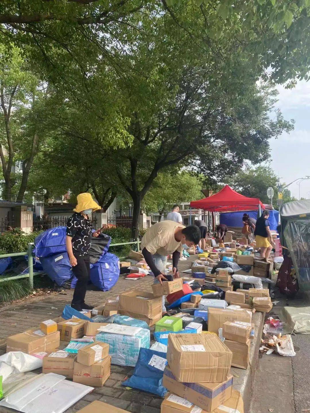 上海多家快递爆仓