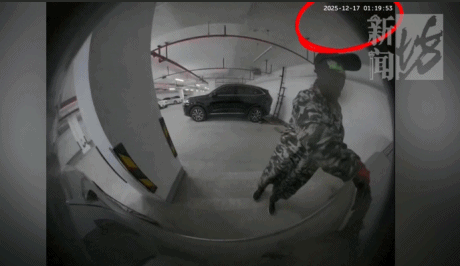 上海一小区车库出现蒙面人，“完美躲过”45个监控探头…...警方提醒